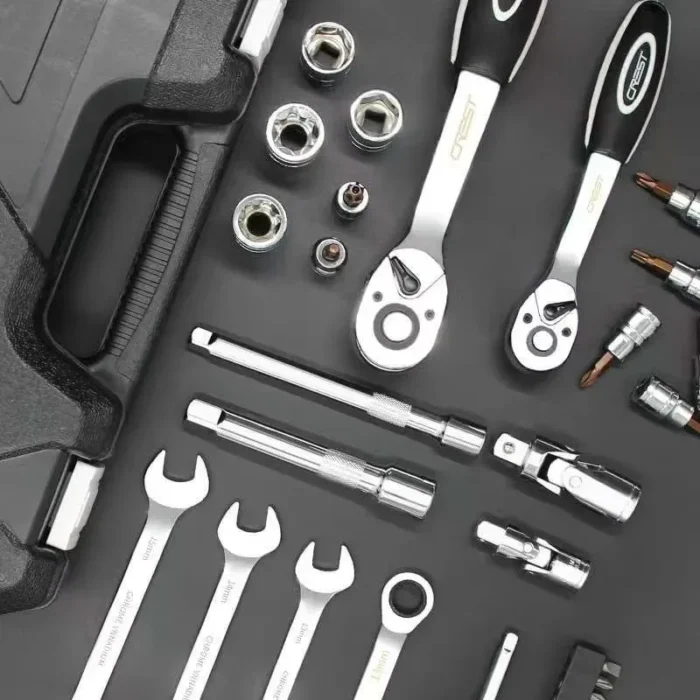 Auto Repair Toolbox Set Ratchet For Automotive Repair Socket Wrench Daquan Auto Repair Casing Multi-functional Combination - Image 6