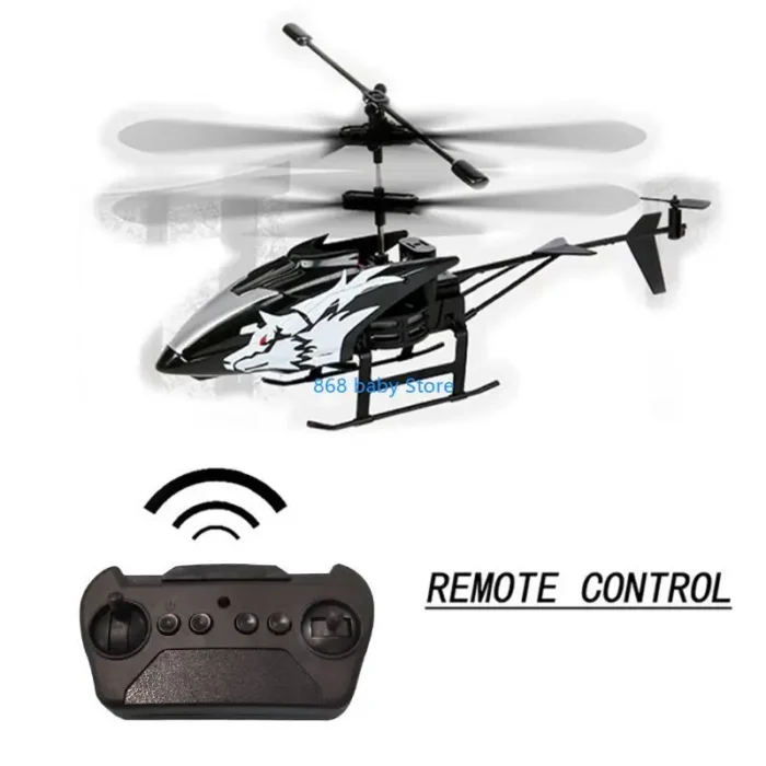29EE 2 Channel RC Helicopter Mini Helicopter for Kids USB Rechargable Remote Control Aircraft Model with LED Light - Image 1