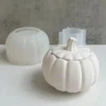 Pumpkin Candle Cup Silicone Mold DIY Gypsum Aromatherapy Epoxy Resin Mold Halloween Decoration Pumpkin Storage Box Handmade Gift - Image 2
