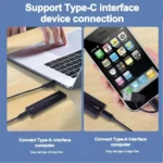 NVME M.2 Solid State Drive External Enclosure 2230/2242/2260/2280 M.2 to USB C 10Gbps SSD Aluminum Case Type A+C for M/M+B Key - Image 5