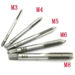 5PCS Metric Tap Set Of Taps Drill Bits Hand Tool Sets M3-M8 Machine Spiral Point Screw Thread Taps And Dies Set Metal Wood - Image 6