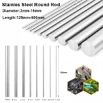 1-5pcs 304 Stainless Steel Rod Diameter 2mm-14mm Linear Shaft Round Rod Ground Rod 125/200/250/330/500mm Long
