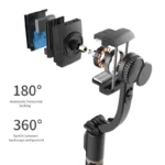 FGCLSY 2024 AI Video stabilizer Bluetooth selfie stick tripod Gimbal Stabilizer For Smartphone Live vertical shooting bracket - Image 5