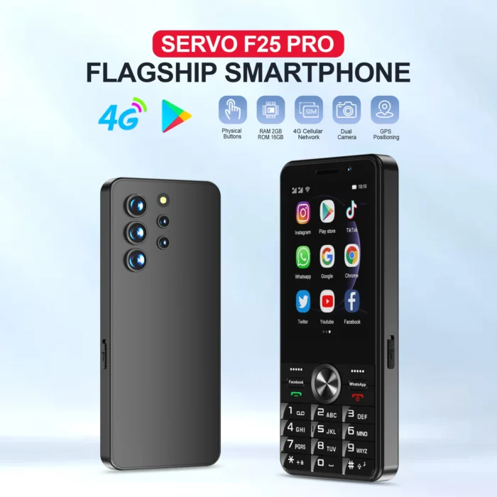 SERVO F25 PRO Smart Touch Phone 4G Network WiFi Google Play WiFi Android 8.1 System Dual SIM Cards 3.5" Display Smart Cellphones - Image 1