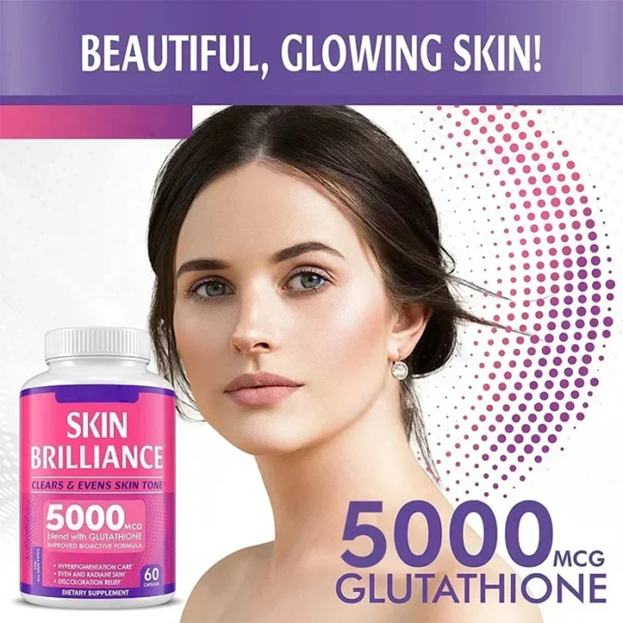 Skin Whitening Capsules - Glutathione, Helps with Dark Spots and Pigmentation, Has Anti-aging and Antioxidant Properties - Image 3