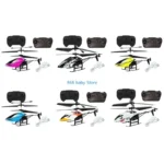 29EE 2 Channel RC Helicopter Mini Helicopter for Kids USB Rechargable Remote Control Aircraft Model with LED Light - Image 3