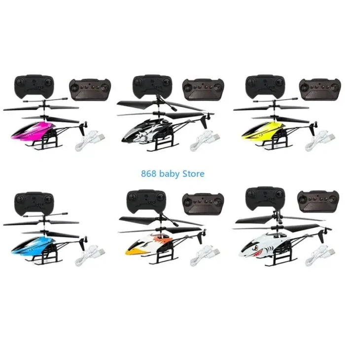 29EE 2 Channel RC Helicopter Mini Helicopter for Kids USB Rechargable Remote Control Aircraft Model with LED Light - Image 3
