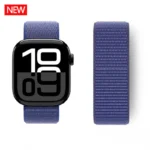 Nylon loop Correa For Apple Watch Band 45mm 44mm 46mm 40mm 49mm 41mm 42mm 38 Bracelet iWatch Series 6 Se 7 8 9 10 ultra 2 straps - Image 3