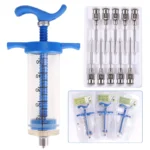10/20/30/50ml Veterinary Tool Vaccine Syringe with 10 Needles for Farm Livestock Pig Cattle Sheep Chicken Pinhead Injection Tool - Image 4