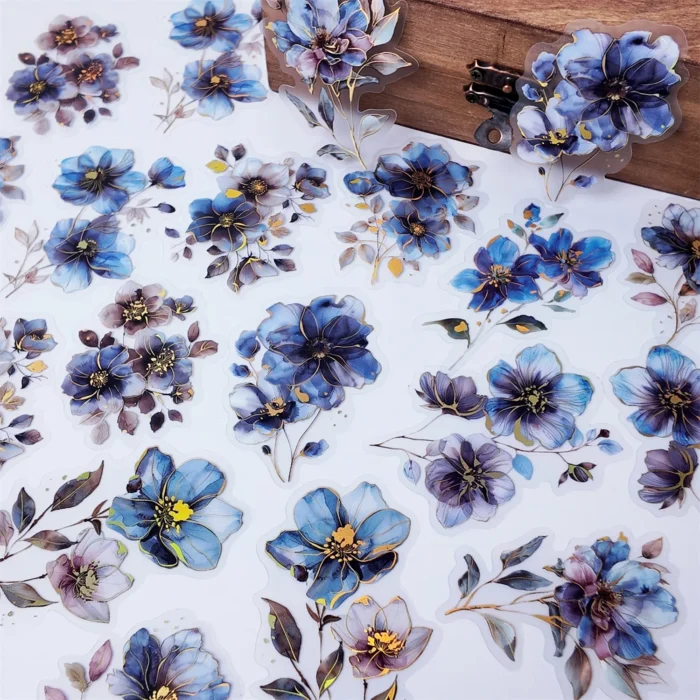 20 pcs Vintage Flower Plant PET Stickers Scrapbook Decorative Sticker Label Diary stationery Junk Journal Planner Materials - Image 5