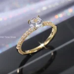 925 Sterling Silver Wedding Engagement Ring for Women Female Romantic Girlfriend Birthday Gift Fashion Crystal Zircon Jewelry - Image 4