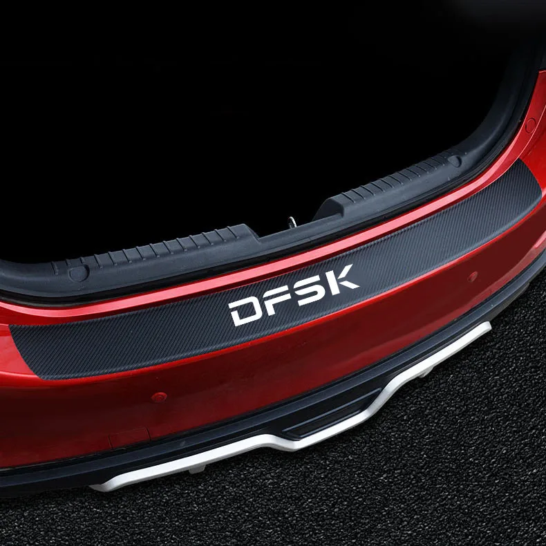 kf-S94f6f392f71d4cc5b7c71a7d8aef7088A Car Rear Bumper Trunk Load Edge Protector Guard Trim Sticker Carbon Fiber For DFSK Motor Styling Accessories - Image 1