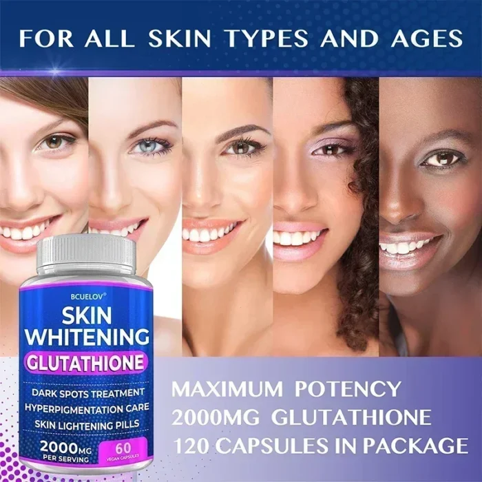 Glutathione Skin Whitening - 2000 mg Glutathione Supplement - Anti-Aging Antioxidant, Skin Nutrition Supplement - Image 4