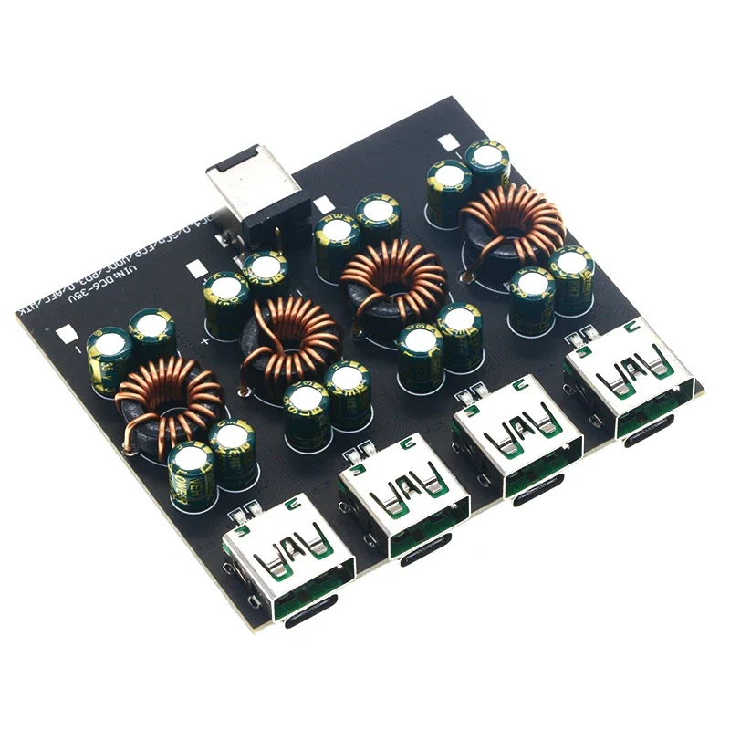 kf-Sa4c79cafbd2c456cb318a2cfa65d3a1dS QC4.0 QC3.0 1 2 4 Way USB Type-C Mobile Phone Quick Charge Adapter 6-35V Step Down Buck Boost Module SW3518 / SW3516 For Huawei - Image 3