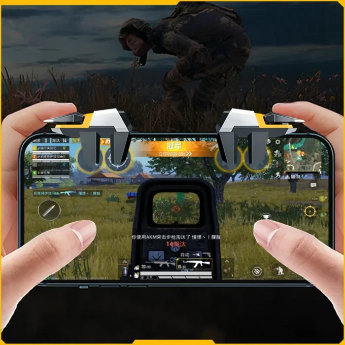 For PUBG 4/6 Fingers Mobile Game Trigger L1 R1 Key Button Mechanical Phone Gamepad Controller for iOS & Android PUBG Controller - Image 1