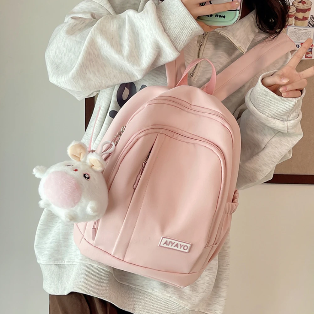 kf-Sa5c6da5d331c48bba7b5e04d73f11cf9A New Small Schoolbags for College Students, Simple and Versatile Girls' Backpacks for Travel, Small Fresh Backpacks Cute Backpack - Image 1