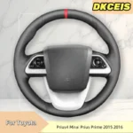 Car Steering Wheel Cover Faux Leather Breathable For Toyota Prius4 Mirai Prius Prime 2015-2022 Steering Wheel Braiding Cover