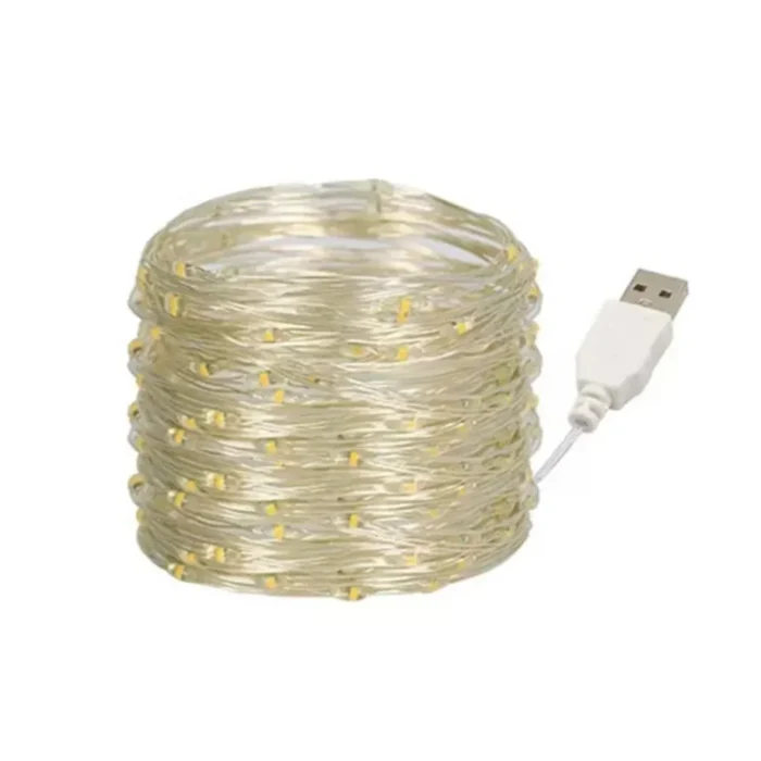 10M 20M Waterproof USB LED Lights String Copper Wire Fairy Garland Light Lamp Christmas Wedding Party Holiday Lighting wreath - Image 6