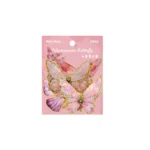 20 Pcs Holographic Butterfly Stickers Resin Transparent Glitter Shiny Butterflies Decals sticker Decorations For Scrapbook Craft - Image 5
