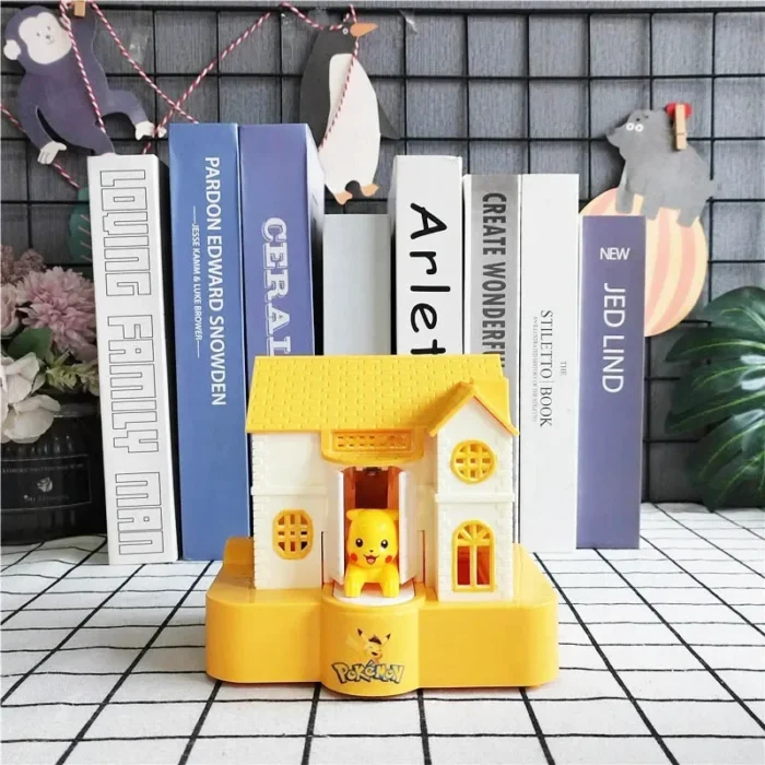 Pokemon Piggy Bank House Anime Cartoon Pikachu Electronic Music Plastic Money Box Steal Coin Bank Pokémon Kid Toys Gifts - Image 5