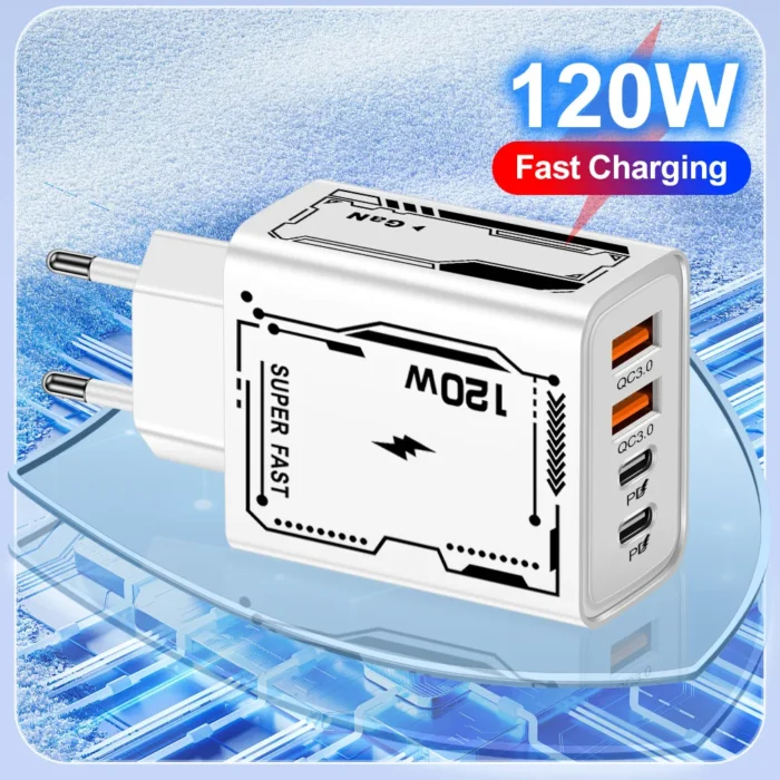 Fast Charging USB C PD Charger 4 Ports Quick Charge 3.0 Type C USB Phone Chargers Adapter For iPhone 16 15 Samsung Xiaomi Huawei - Image 5