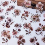 20 pcs Vintage Flower Plant PET Stickers Scrapbook Decorative Sticker Label Diary stationery Junk Journal Planner Materials - Image 6