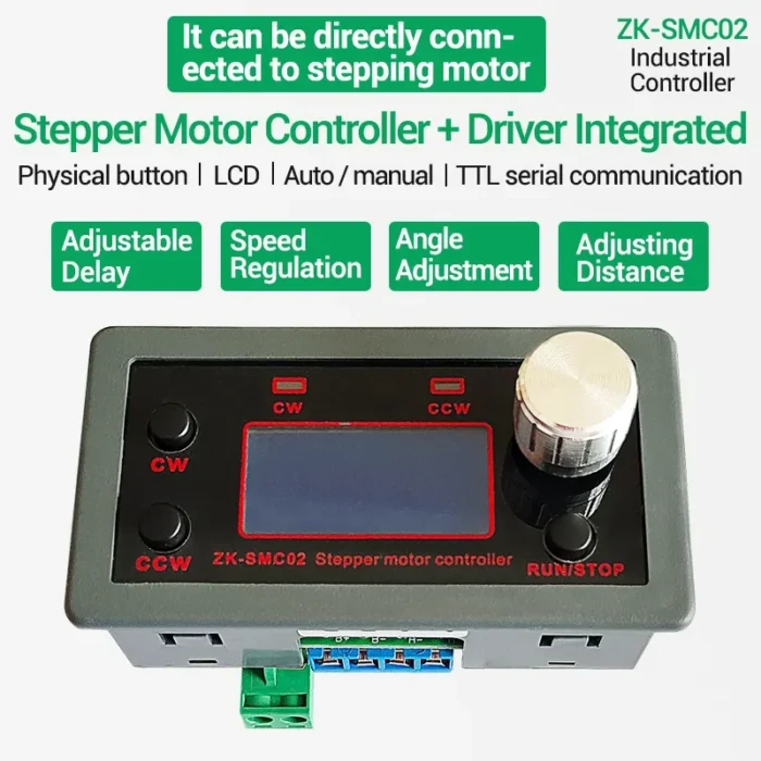 SMC02 Stepper Motor Driver and Controller DC 5-30V 4A Reverse Pulse Speed Control Board Programmable PLC Serial Communication - Image 1