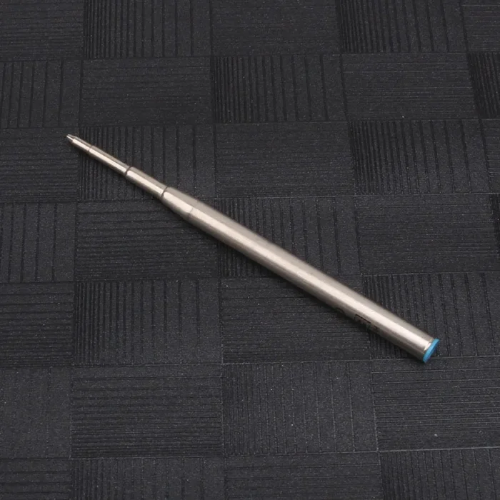 10 Pcs/Lot Blue / Black Metal Ballpoint Pen Refill Medium Writing Point Smooth standard Ink Refills Stationery Supplies - Image 6