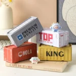 Mini Container Small Iron Box Make Old Miniature Models Scene Props Office Ornaments Stackable Creative Desktop Organizer - Image 4