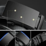 Personalized Belt Men Gift Engraved Custom Name LOGO Automatic Buckle Belts 140 150 160cm Plus Size Letter Gift for Him Men 2023 - Image 3