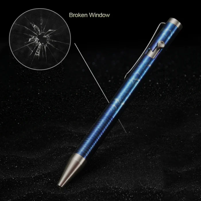 Titanium Alloy Writing Pen Portable Mini Ballpoint Pen Tactical Multi-function Tool Glass Breaker Camping EDC Writing Pen Gift - Image 2