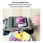 6.5/13 mm Thickness Manual Stainless Steel Vegetable Slicer Kitchen Potato Carrot Onion Manual Fruit New Multi-Function Slicer - Image 2