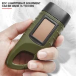 LED Flashlight Hand Crank Solar Powered Rechargeable Survival Gear Self Powered Charging Torch Dynamo for Fishing Boating Hiking - Image 5