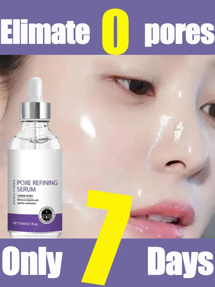 Pore Shrinking Serum Face Removing Large Pores Tightening Facial Pore Minimizing Essence Skin Care Beauty Firm skin - Image 1
