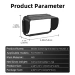 For DJI OSMO POCKET 3 Screen Hood Display Protective Cover Sunshade Lightproof Accessory - Image 6