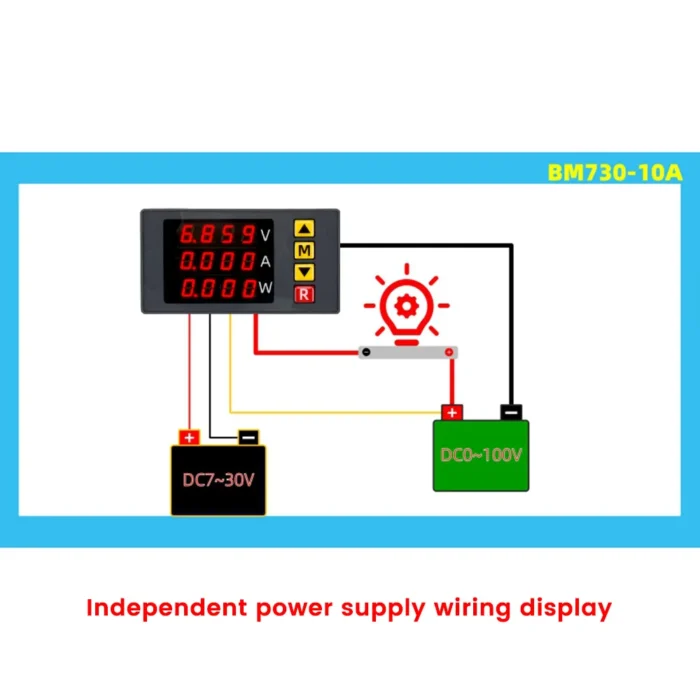 0.000~1000W 4Bit LED Digital Voltmeter Ammeter Wattmeter Current Energy Meter Detector Tester Power Supply - Image 6