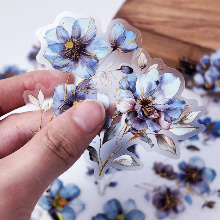 20 pcs Vintage Flower Plant PET Stickers Scrapbook Decorative Sticker Label Diary stationery Junk Journal Planner Materials - Image 1