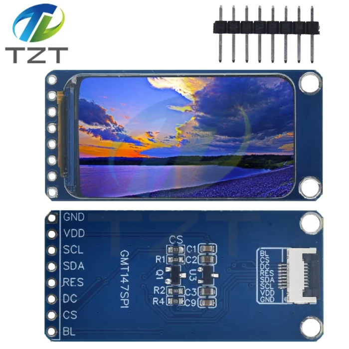 TZT 1.47" 1.47 Inch 172x320 SPI Full Color TFT HD IPS Screen LCD LED Display Module 172*320 ST7789 Controller 3.3V SPI Interface - Image 3