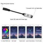1PC New Mini LED Bluetooth RGB Strip Light Controller Useful Wireless Smart Phone Control DC 5-24V 6A For RGB 3528 5050 Strip - Image 5
