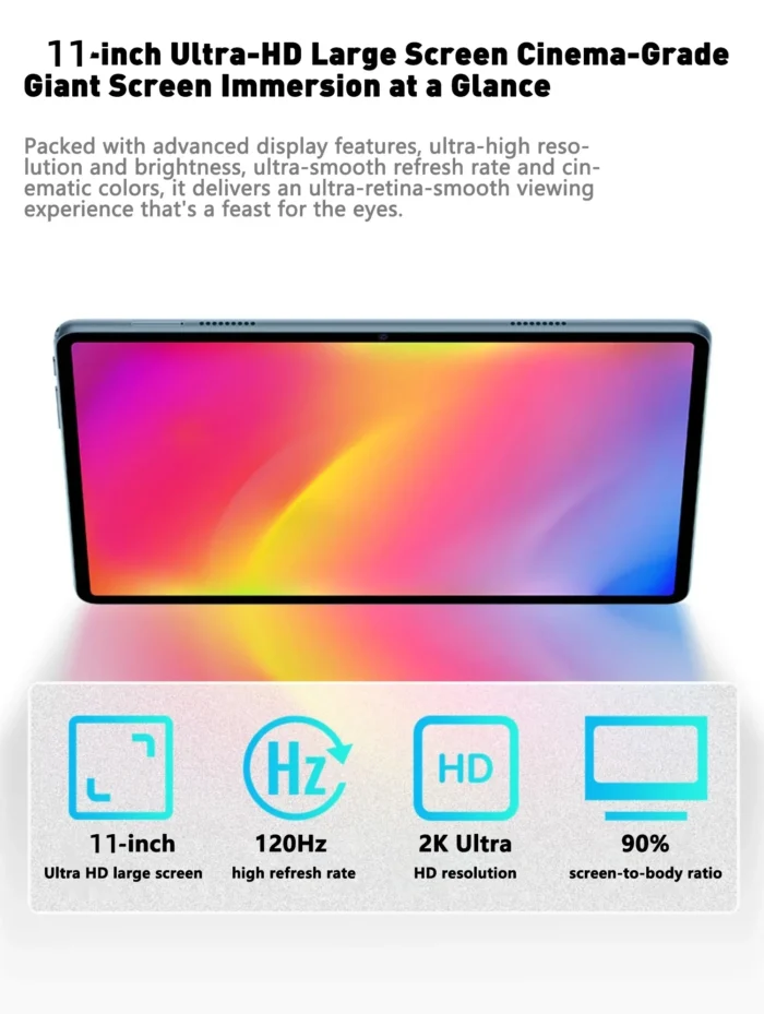 Brand New S25 Pro Tablet 11 inch Android 14 Snapdragon 8gen2 Global 22GB+22TB 20000mah 5G Dual SIM WIFI HD Full Screen Tabelt - Image 5