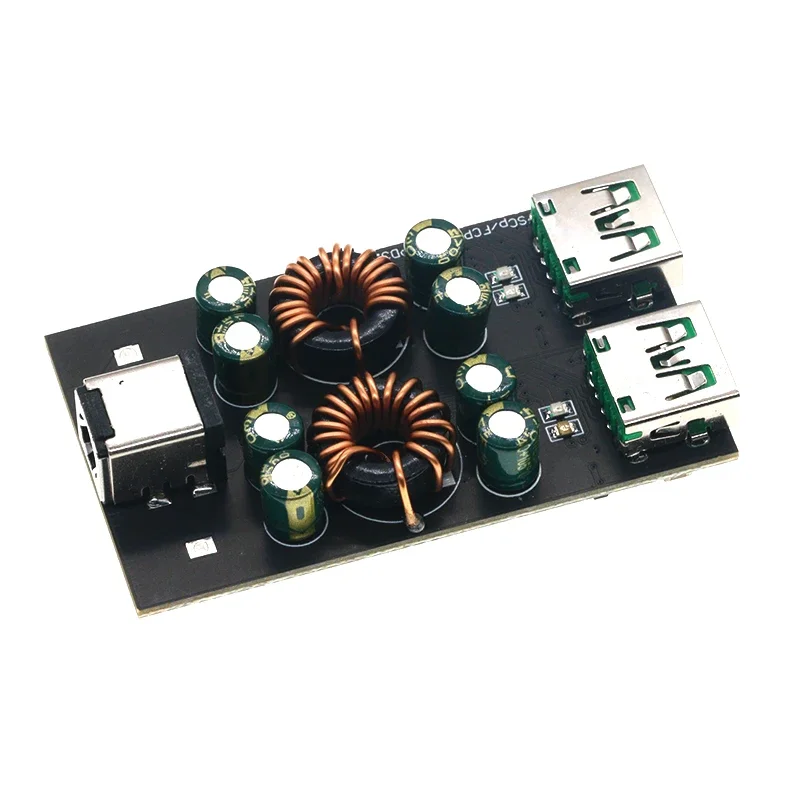 kf-Sdd4ebd3126af4cb39f79fc21063ffa45B QC4.0 QC3.0 1 2 4 Way USB Type-C Mobile Phone Quick Charge Adapter 6-35V Step Down Buck Boost Module SW3518 / SW3516 For Huawei - Image 4