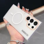 For Magsafe Magnetic Matte Case For Samsung S25 Edge S24 S23 Ultra Plus FE A56 A36 A26 A16 A55 Slim Translucent Protector Cover - Image 2