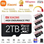 XIAOMI Mini Memory Card 256GB 128GB 2TB SD Card Class10 TF Card 1TB 512GB TF Card Minisd Flash Usb Pendrive Free Adapter