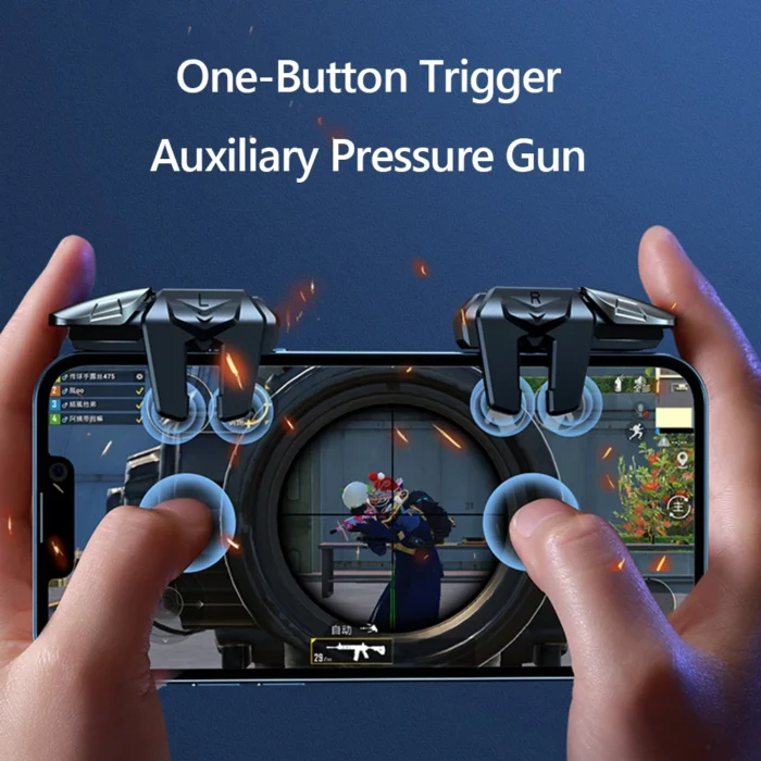 G21 Mobile Phone Game Trigger Gamepad Joystick 6-Finger Aim Shooting L1 R1 Key Button Game Fingertips For PUBG Game Controller - Image 4