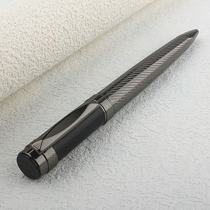 1pc Luxury Heavy Feel Metal Ballpoint Pens School Business Office Signature Roller Pen Writing Student Stationery Supplies - Image 2