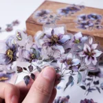 20 pcs Vintage Flower Plant PET Stickers Scrapbook Decorative Sticker Label Diary stationery Junk Journal Planner Materials - Image 3