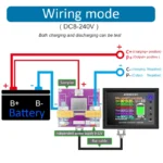 DC8-240V/0~1000A DT24PW Digital Display DC Power Supply Voltmeter Ammeter Battery Capacity Tester Battery Fuel Gauge Meter - Image 6