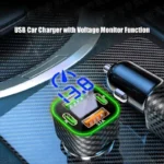 UYUXIO USB C Car Phone Charger Dual PD 4 in 1 with Voltage Display Super Fast Charge Adapter for iPhone Xiaomi Oppo Vivo Samsung - Image 5