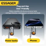 Essager USB-C Mini Lighter Tungsten Wire Blow-to-Ignite Safety for Air Travel No Flame Auto Shut-Off Typec Cigarette Lighter - Image 2