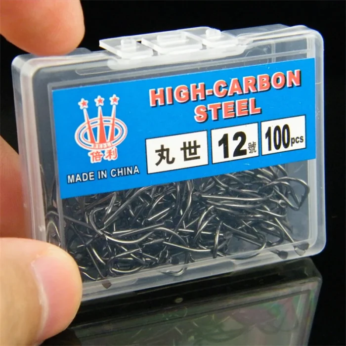 50-100 pcs/lot MARUSEIGO fishhook crooked mouth with barbed sharp black high carbon steel wild fishing hooks Tackle - Image 5